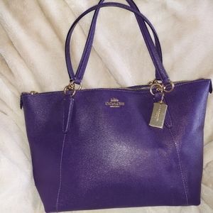 Purple Coach Shoulder purse